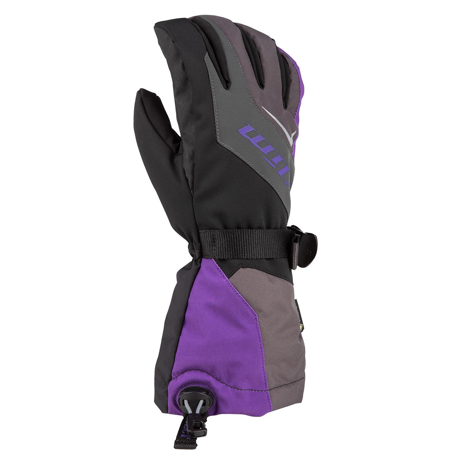 Ember Gauntlet Glove YXL Asphalt - Heliotrope